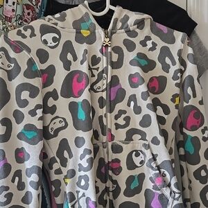 Colorful Leopard Print Hoodie